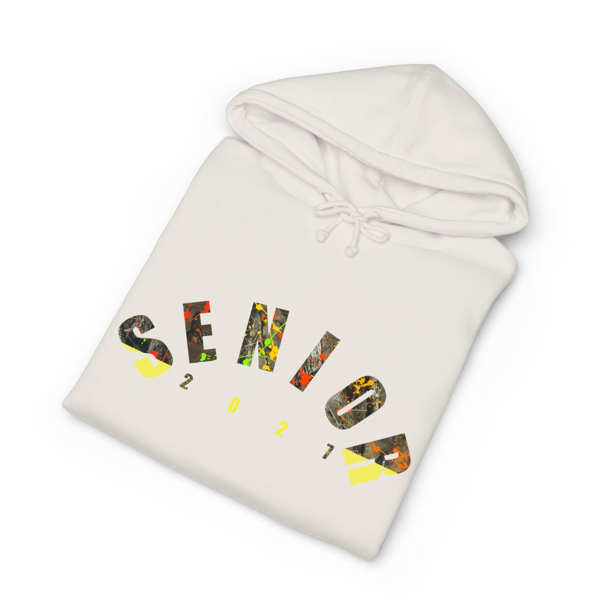 Senior Camo Lettering 2027 Hoodie — Grad Collection