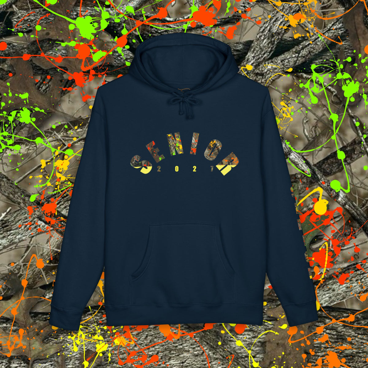 Senior Camo Lettering 2027 Hoodie — Grad Collection