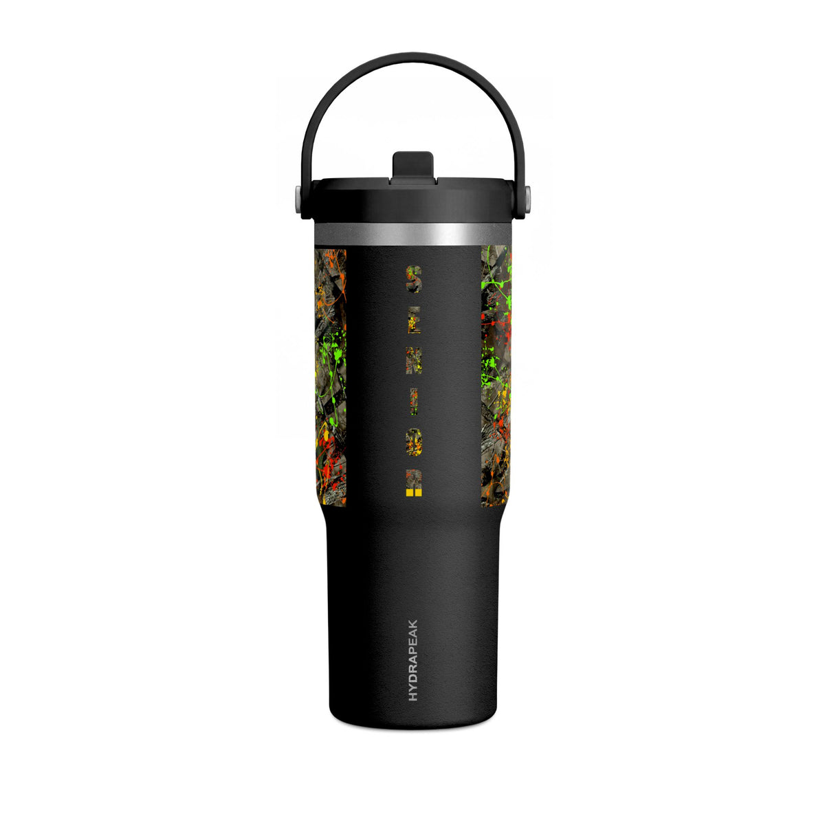 Camouflage Paint Splatter Nomad Tumbler 32oz | Grad Collection