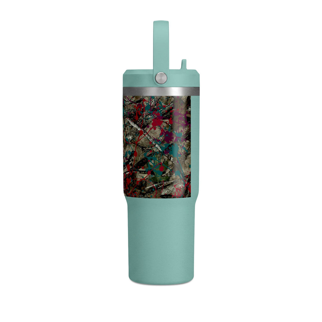 Camouflage Paint Splatter Tumbler 32oz | Grad Collection
