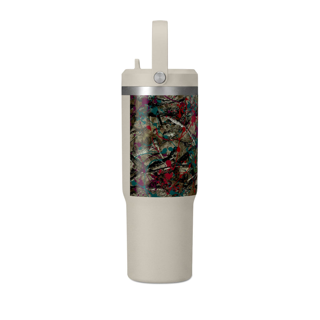 Camouflage Paint Splatter Tumbler 32oz | Grad Collection