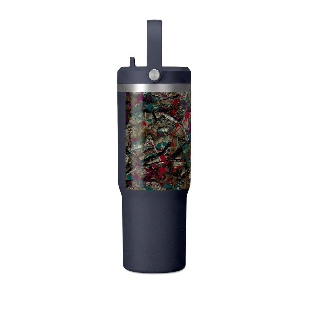 Camouflage Paint Splatter Tumbler 32oz | Grad Collection