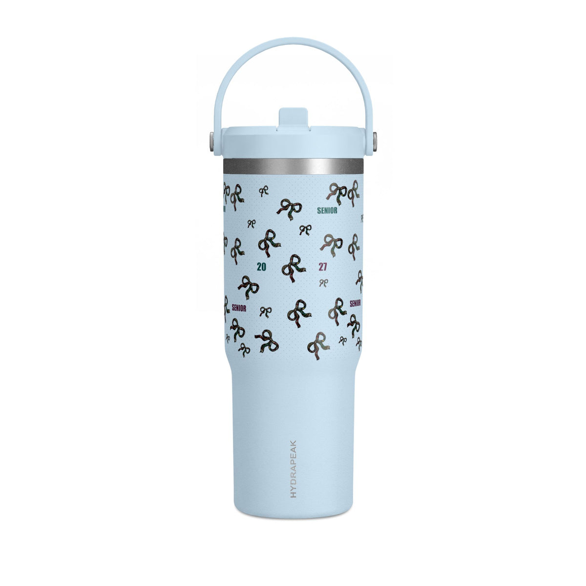 Polka Dot Bow Nomad Tumbler — Grad Collection