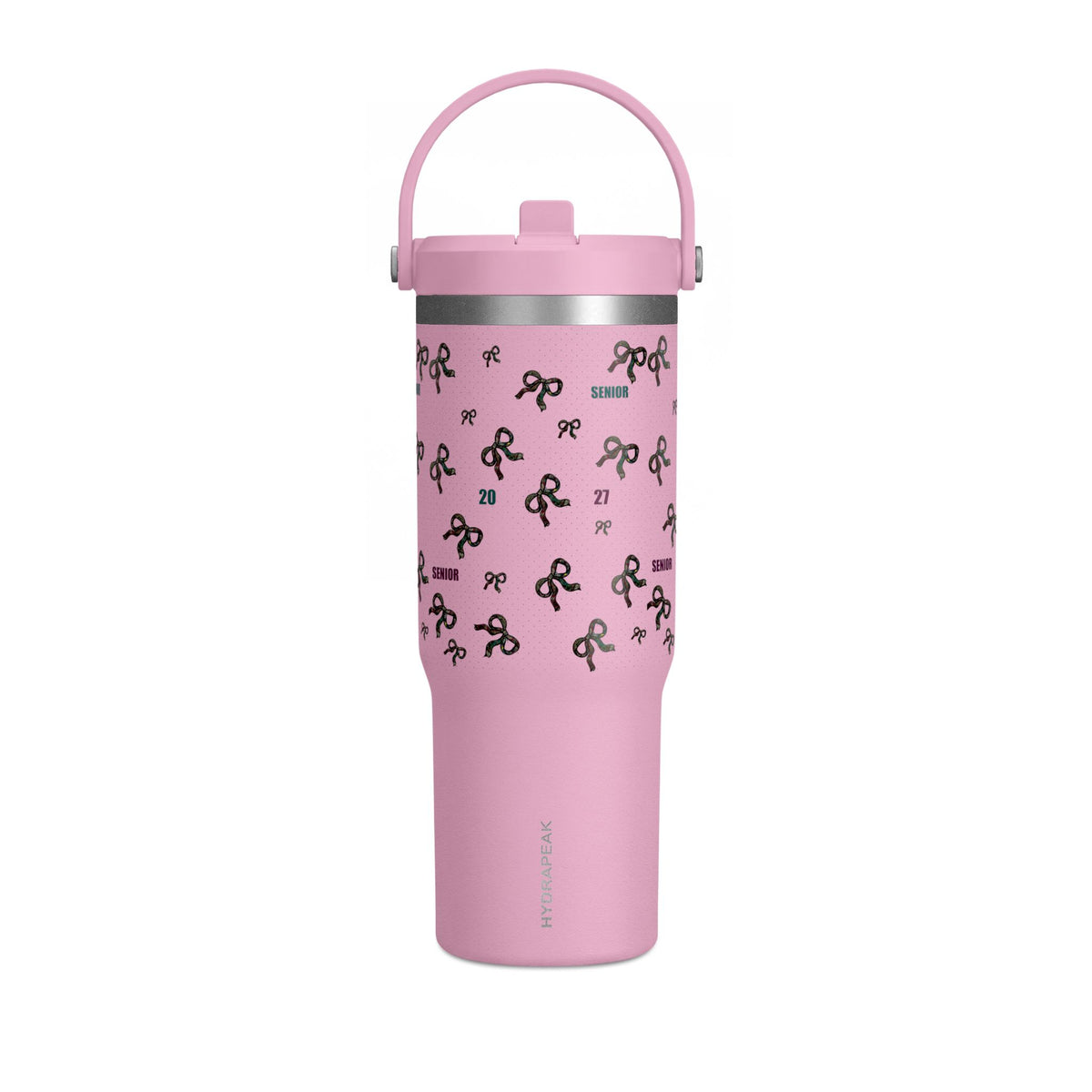 Polka Dot Bow Nomad Tumbler — Grad Collection