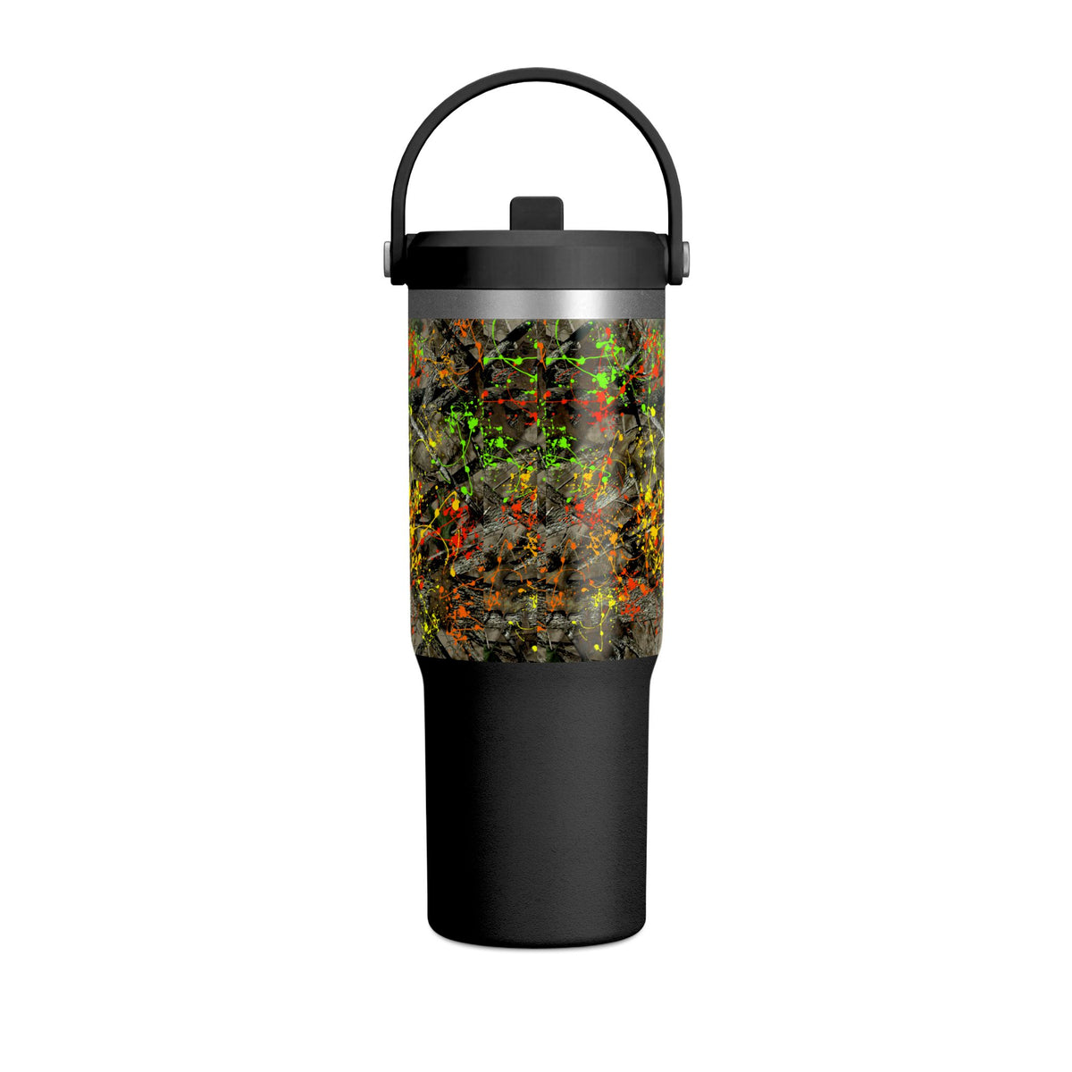 Camouflage Paint Splatter Nomad Tumbler 32oz