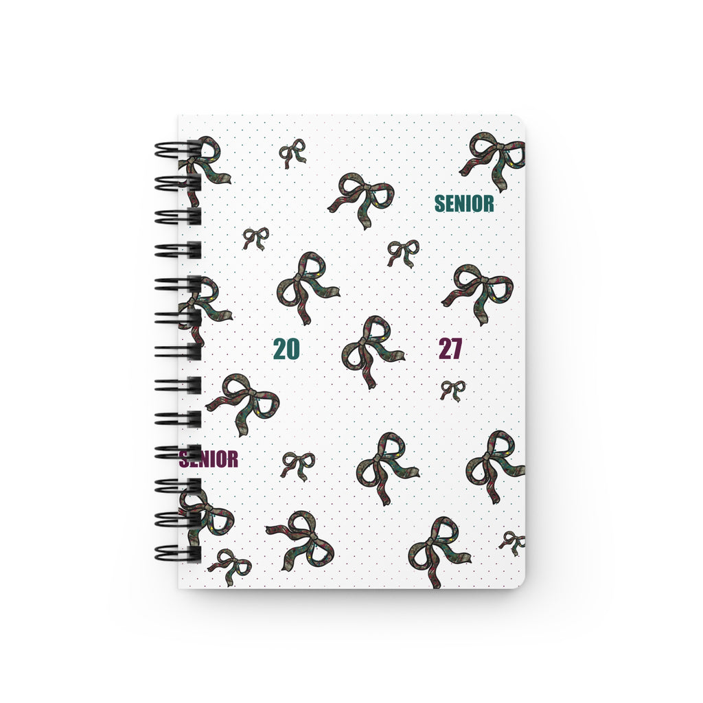 Polka Dot Bow Spiral Journal — Grad Collection