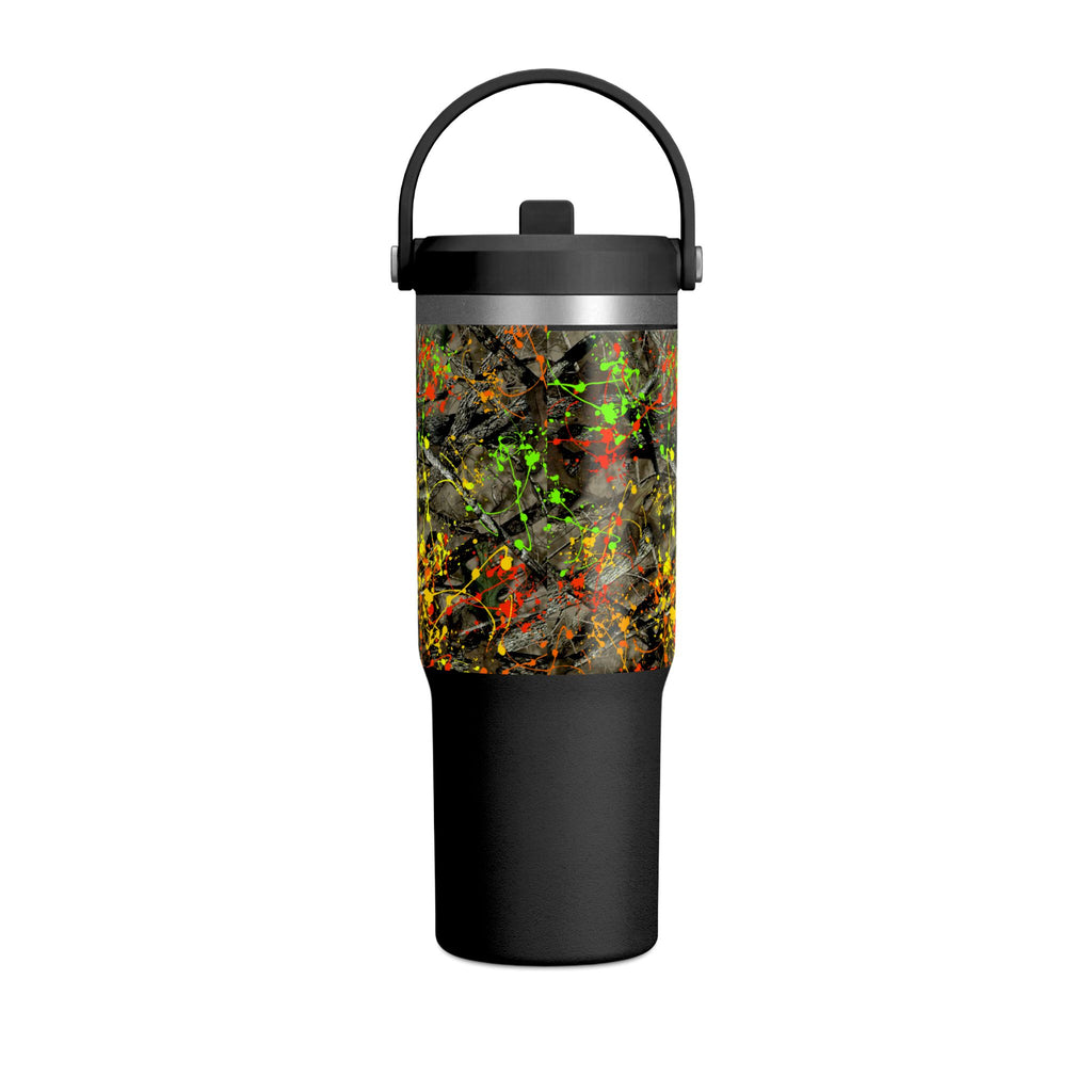 Camouflage Paint Splatter Nomad Tumbler 32oz | Grad Collection