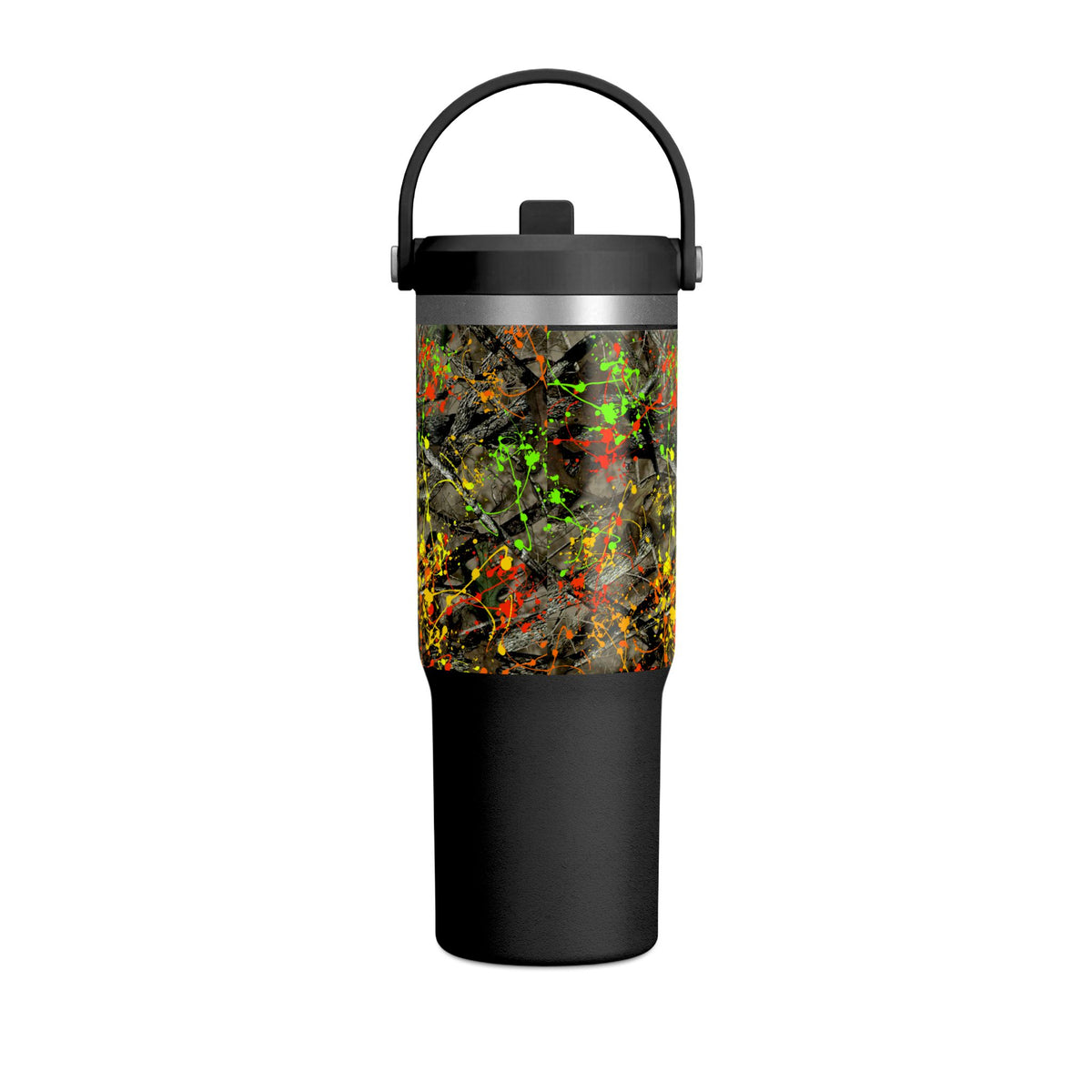 Camouflage Paint Splatter Nomad Tumbler 32oz | Grad Collection