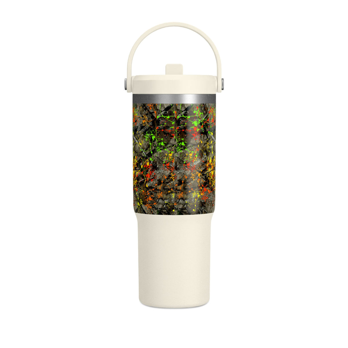 Camouflage Paint Splatter Nomad Tumbler 32oz