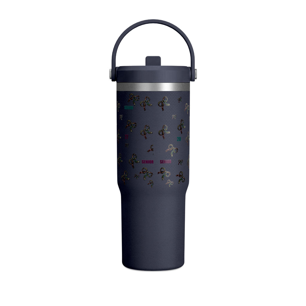 Polka Dot Bow Nomad Tumbler — Grad Collection