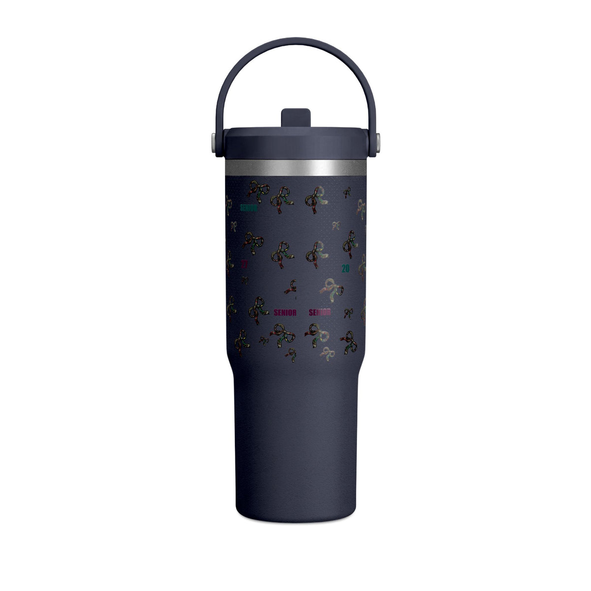 Polka Dot Bow Nomad Tumbler — Grad Collection
