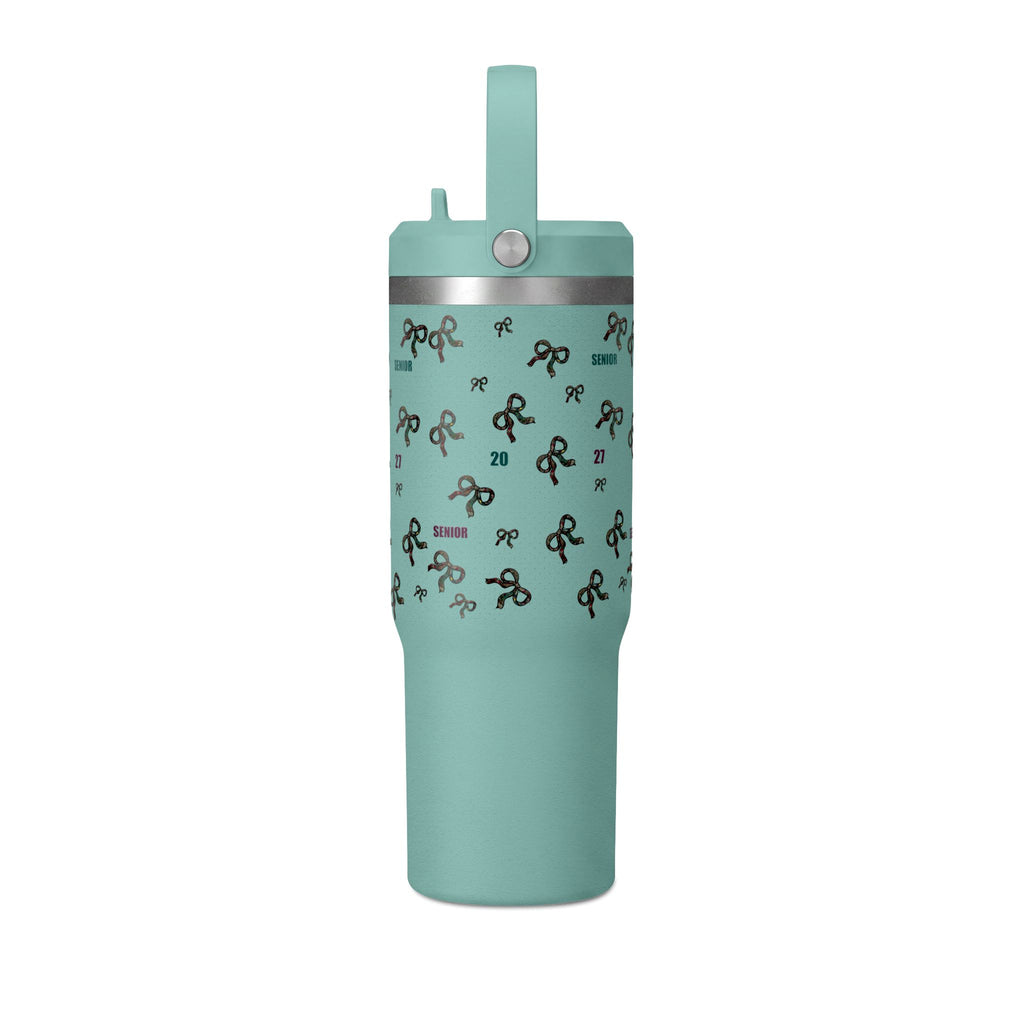 Polka Dot Bow Nomad Tumbler — Grad Collection