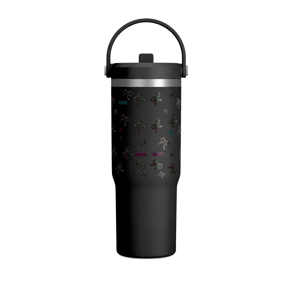 Polka Dot Bow Nomad Tumbler — Grad Collection