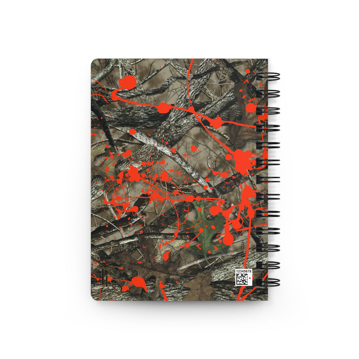 Camo/Red Splatter Spiral Bound Journal | Grad Collection