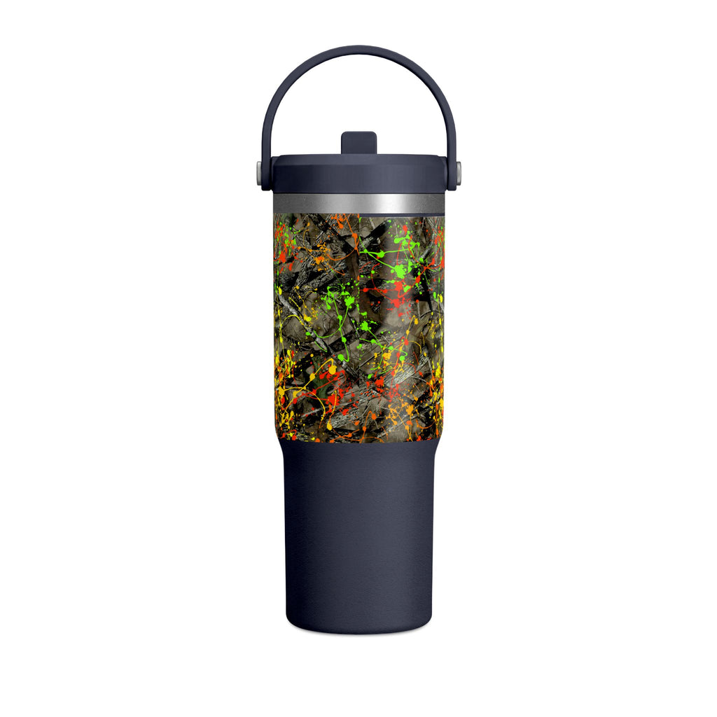 Camouflage Paint Splatter Nomad Tumbler 32oz | Grad Collection