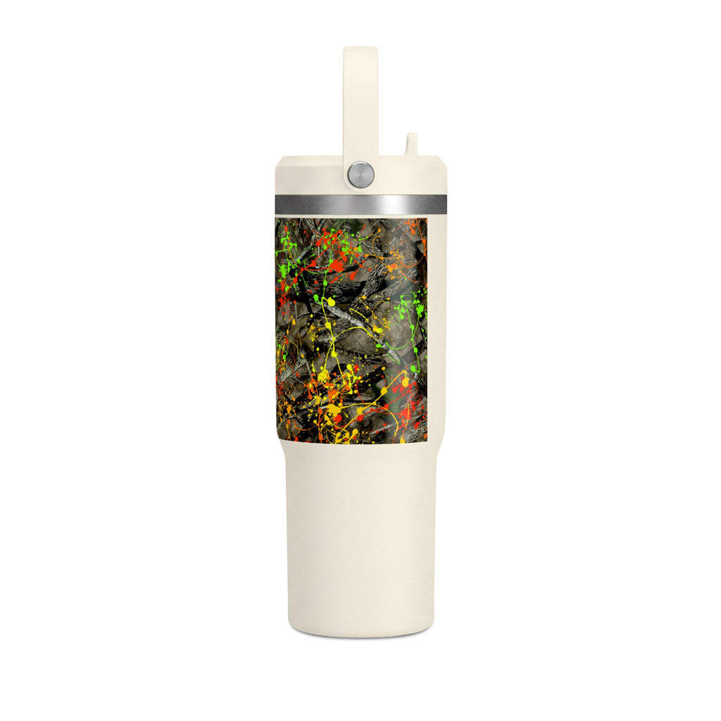 Camouflage Paint Splatter Nomad Tumbler 32oz | Grad Collection