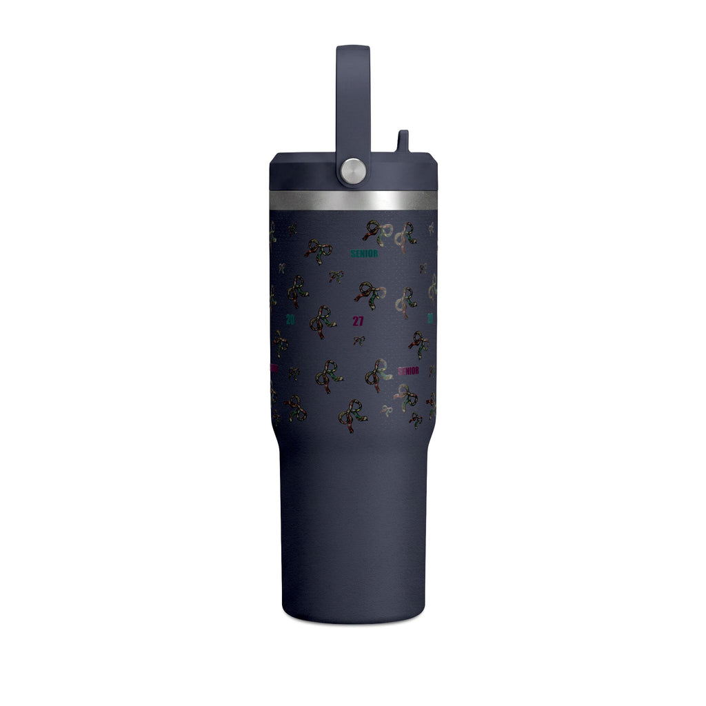 Polka Dot Bow Nomad Tumbler — Grad Collection