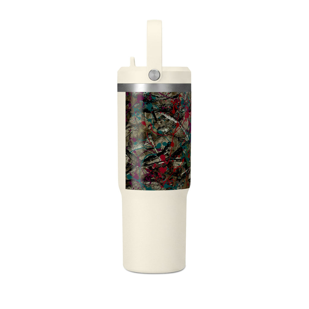 Camouflage Paint Splatter Tumbler 32oz | Grad Collection