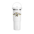 Camo/Yellow Polka Dot Bow Nomad Tumbler — Grad Collection