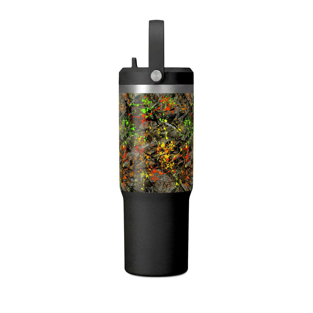 Camouflage Paint Splatter Nomad Tumbler 32oz