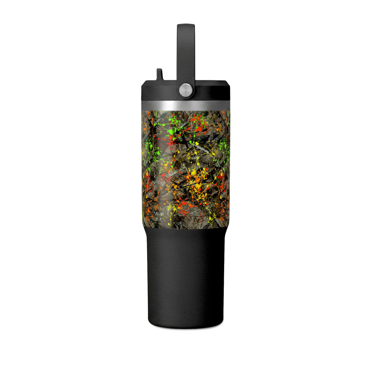 Camouflage Paint Splatter Nomad Tumbler 32oz