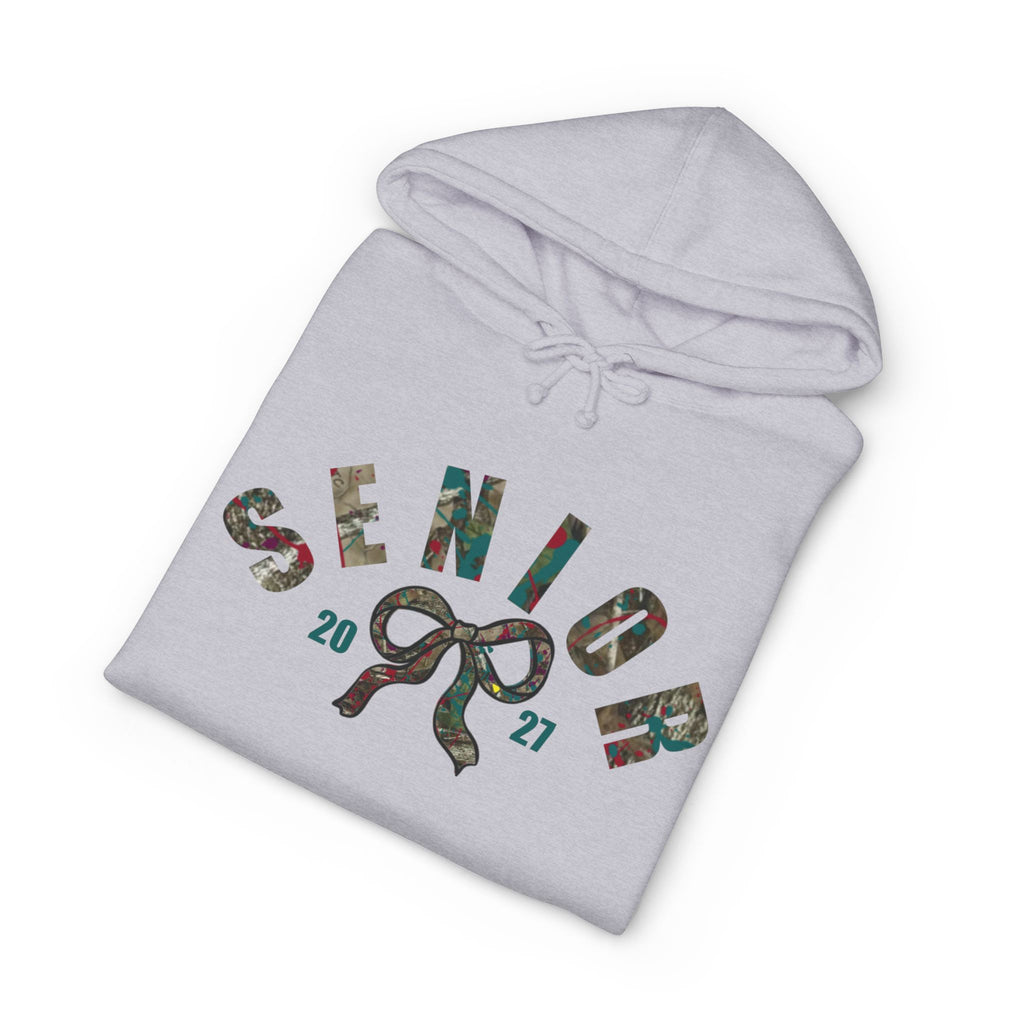 Senior 2027 Camo Bow Hoodie — Grad Collection