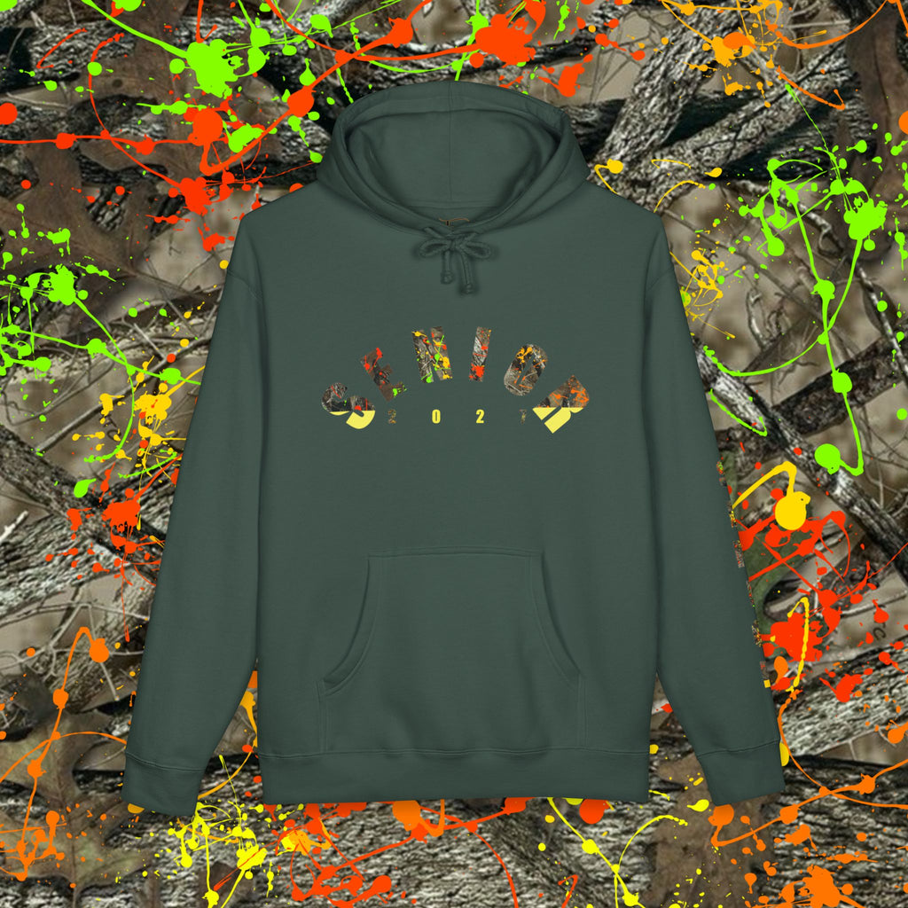 Senior Camo Lettering 2027 Hoodie — Grad Collection