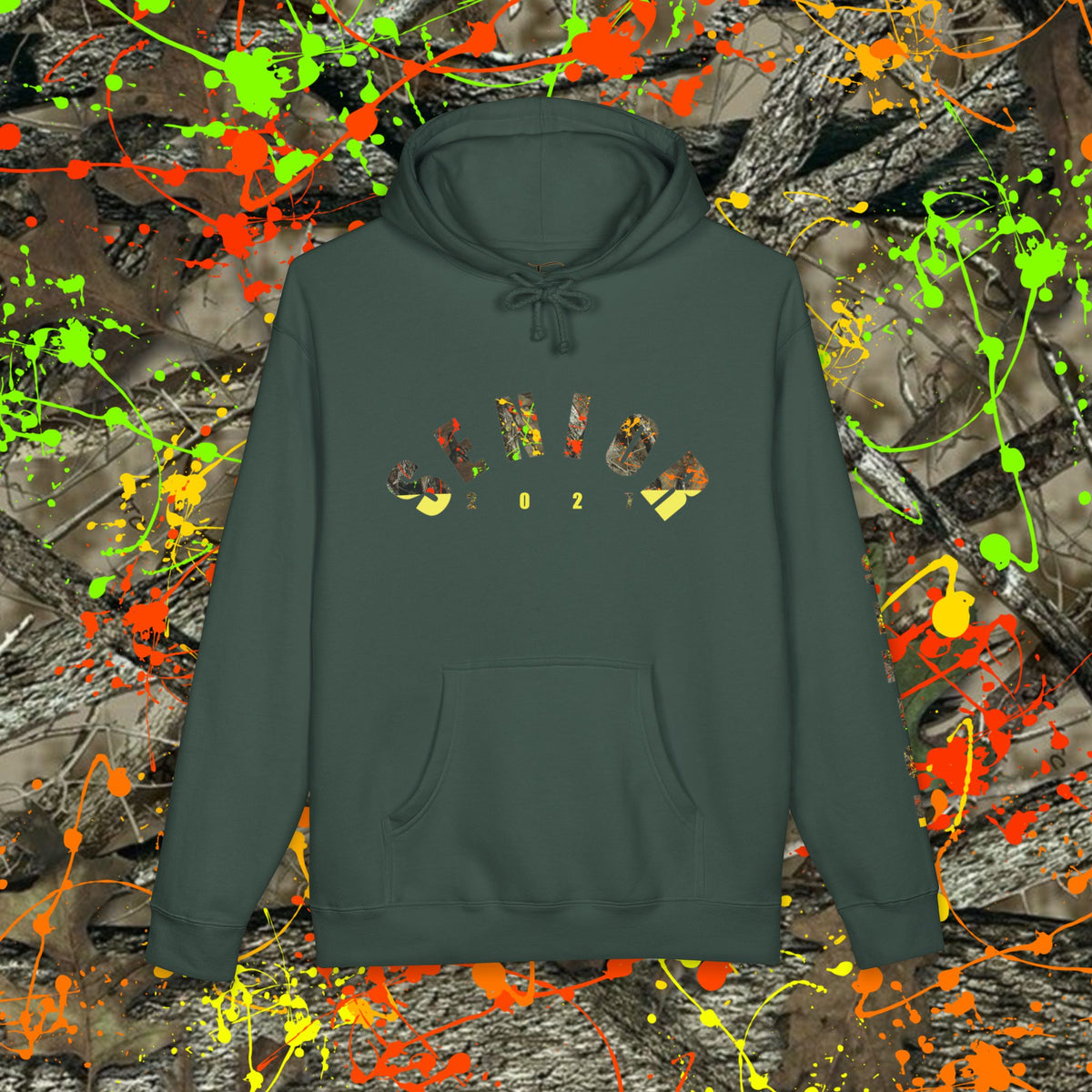 Senior Camo Lettering 2027 Hoodie — Grad Collection