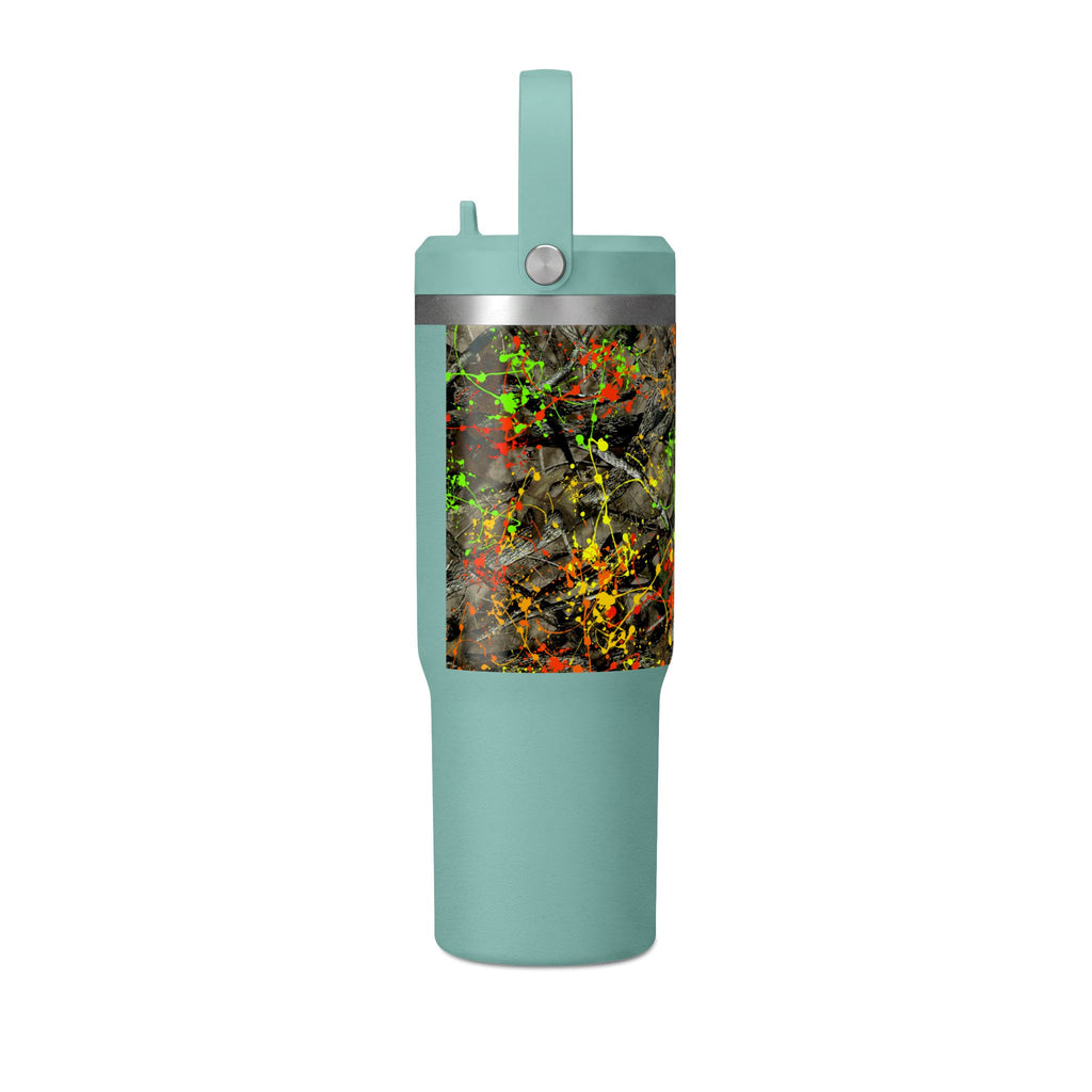 Camouflage Paint Splatter Nomad Tumbler 32oz | Grad Collection