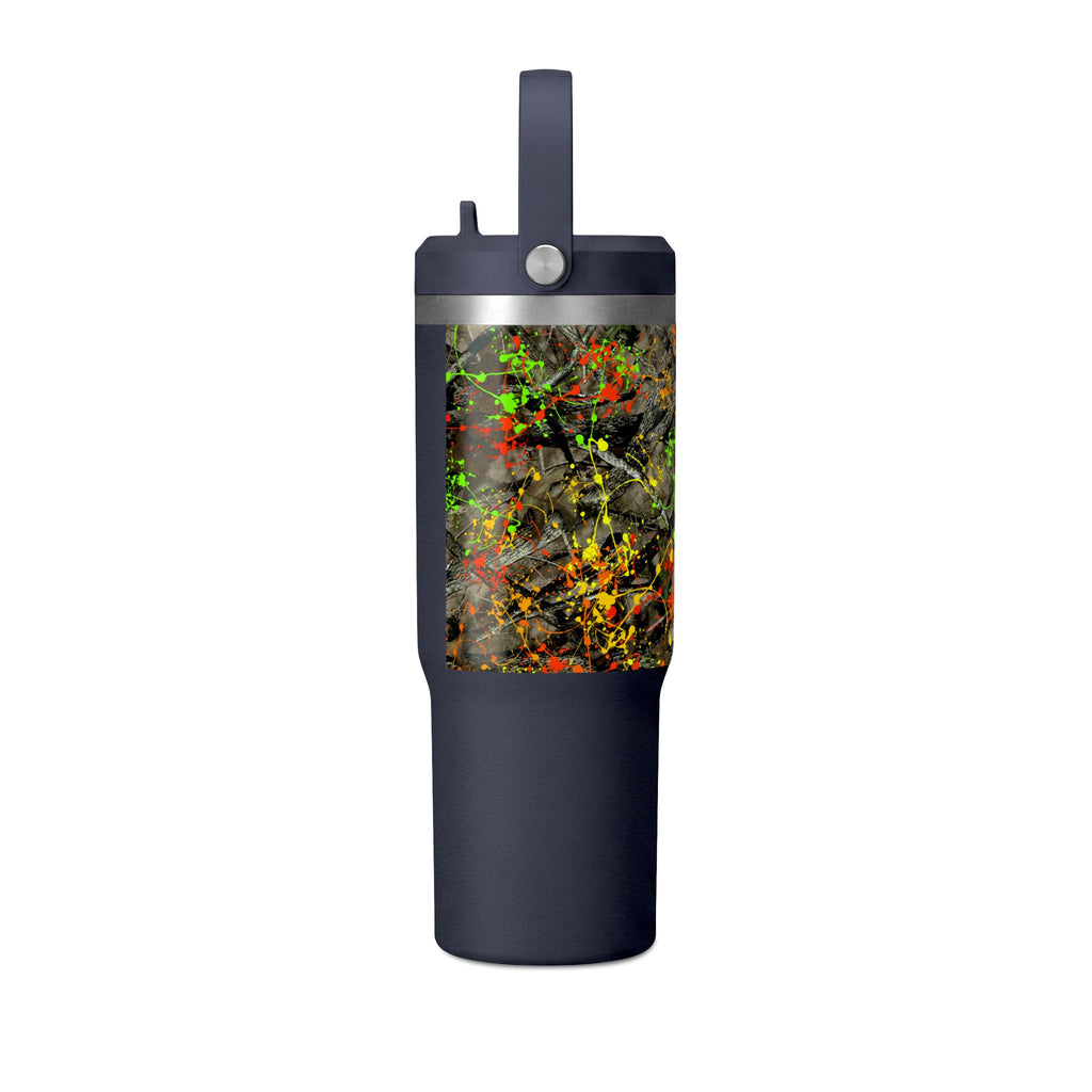 Camouflage Paint Splatter Nomad Tumbler 32oz | Grad Collection