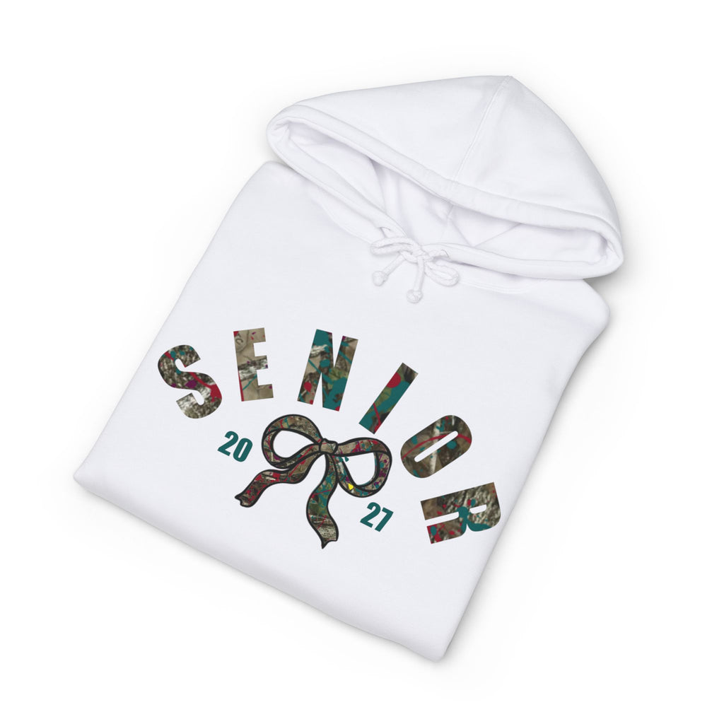 Senior 2027 Camo Bow Hoodie — Grad Collection