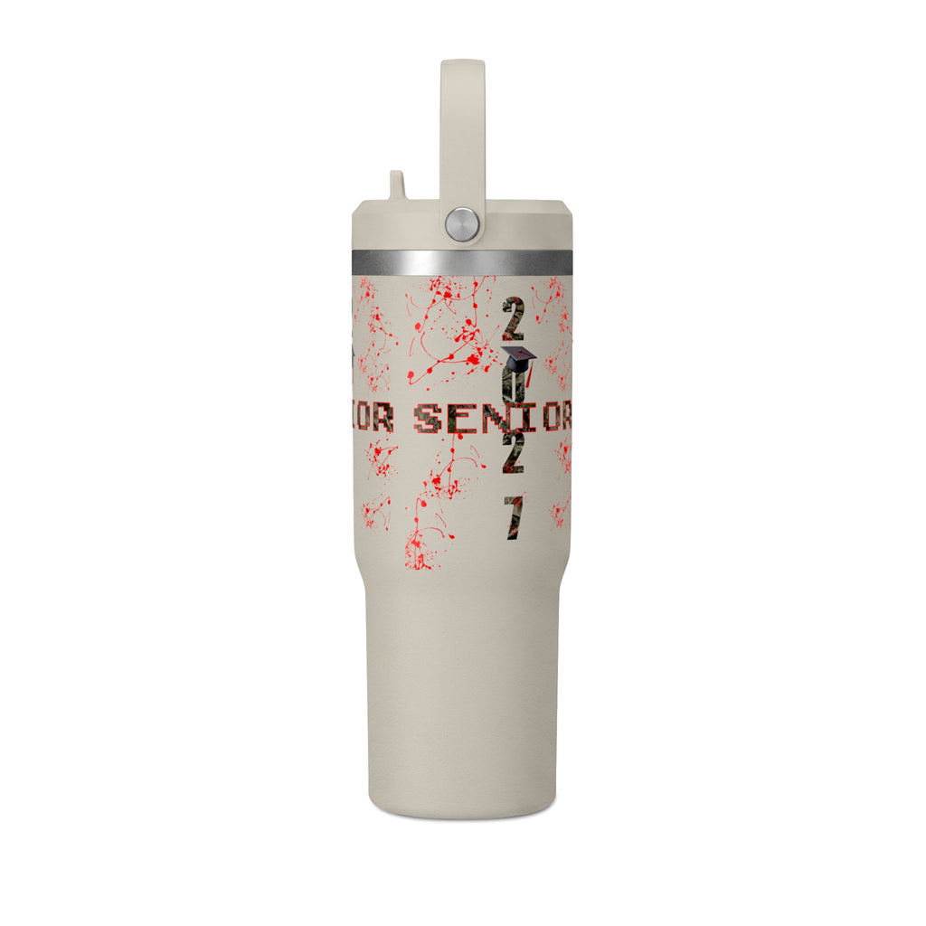 Camo/Red Splatter Camo Nomad Tumbler 32oz | Grad Collection