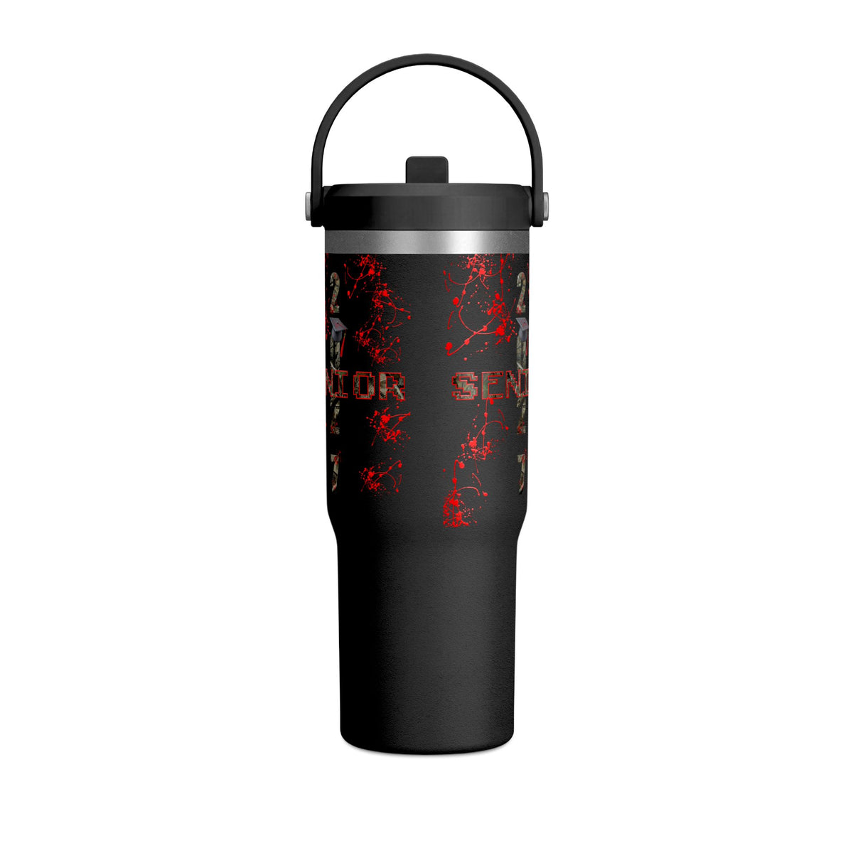 Camo/Red Splatter Camo Nomad Tumbler 32oz | Grad Collection