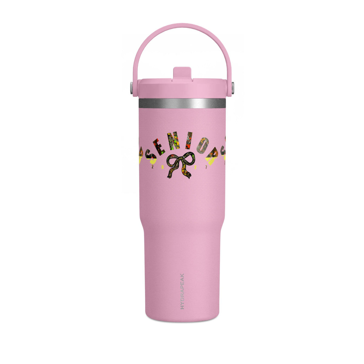 Camo/Yellow Polka Dot Bow Nomad Tumbler — Grad Collection