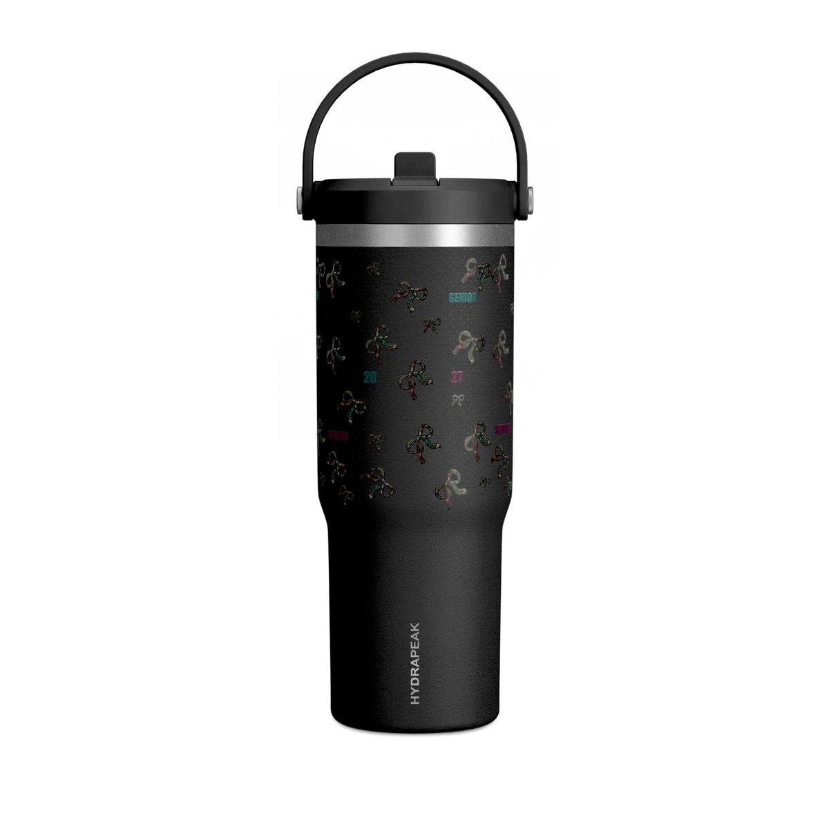 Polka Dot Bow Nomad Tumbler — Grad Collection