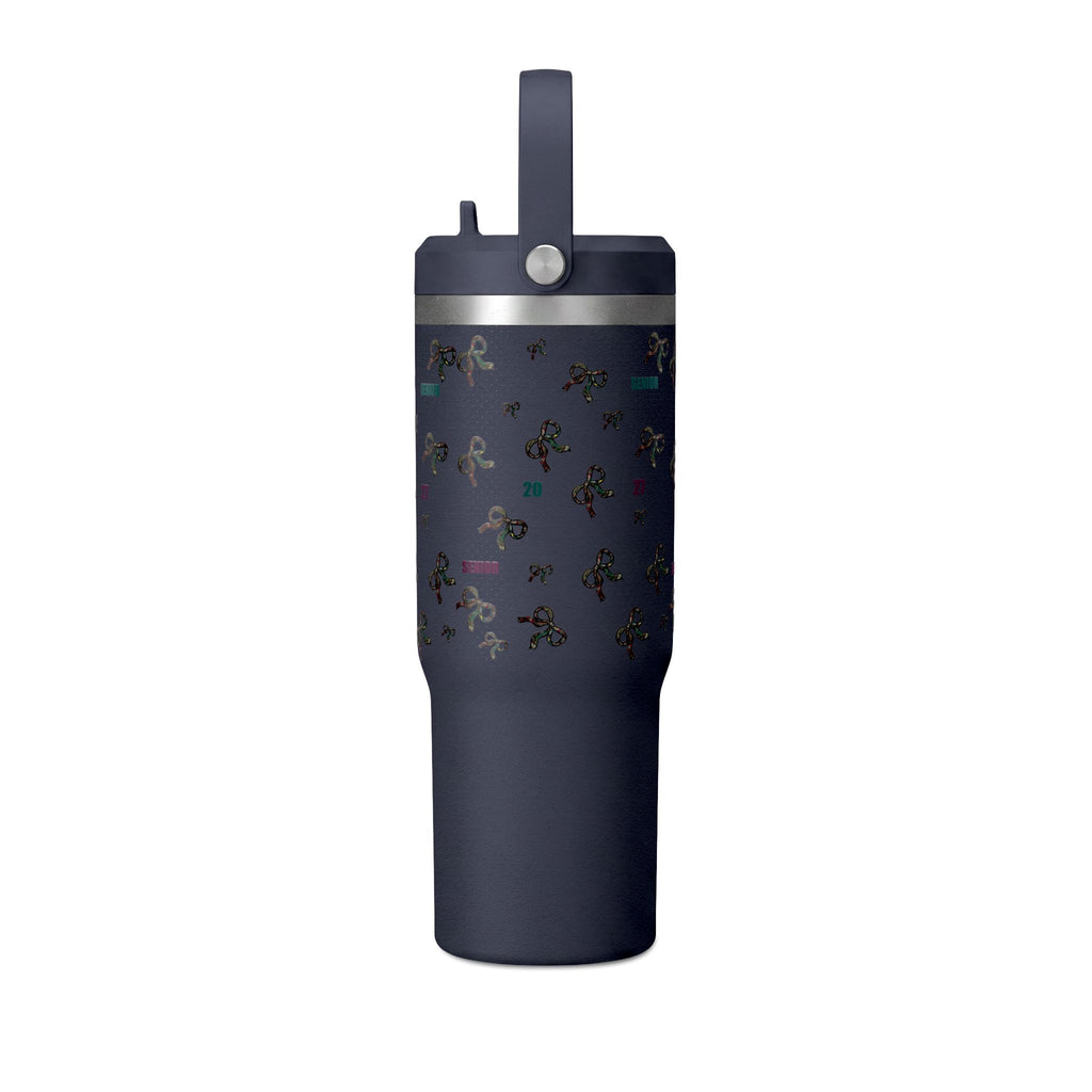 Polka Dot Bow Nomad Tumbler — Grad Collection