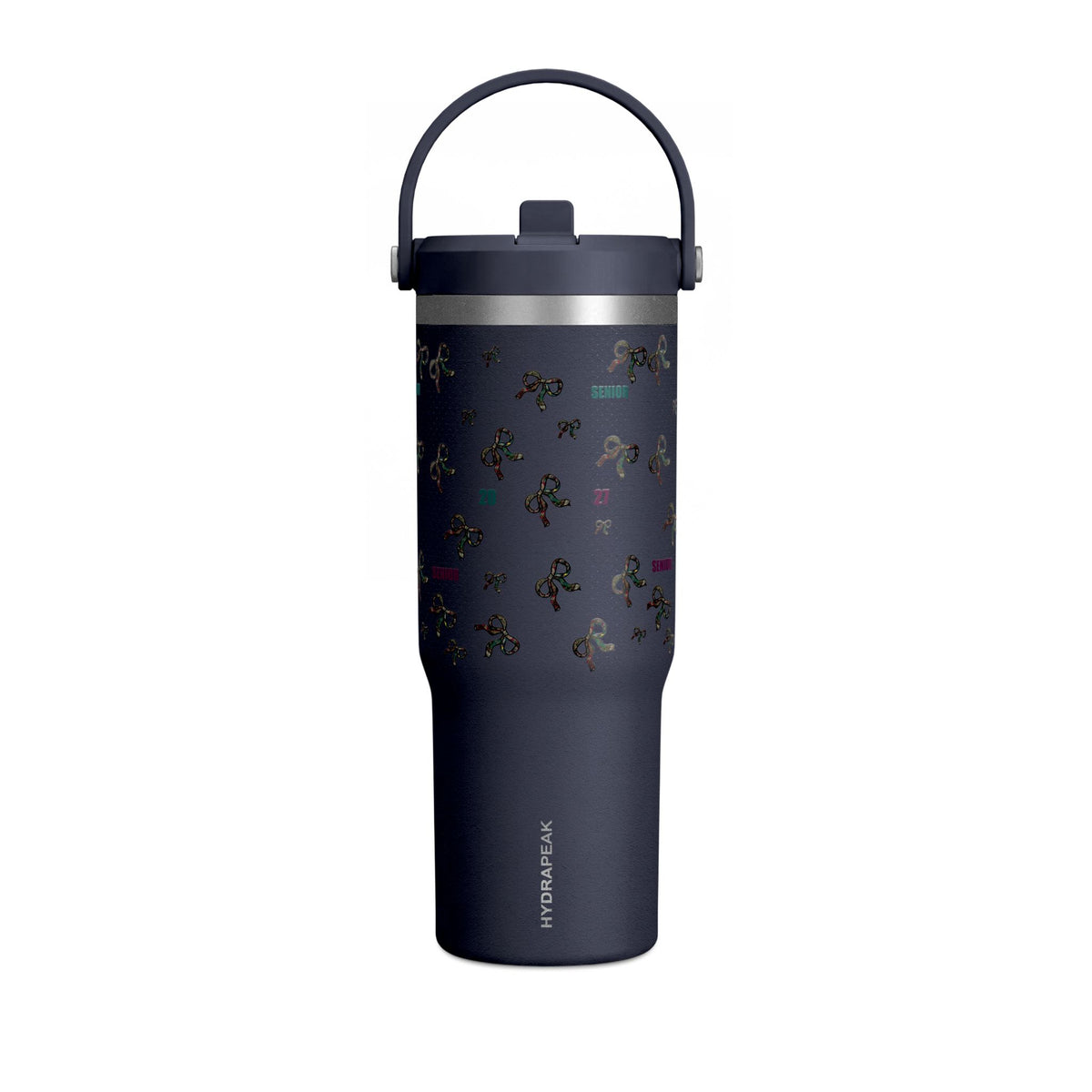 Polka Dot Bow Nomad Tumbler — Grad Collection