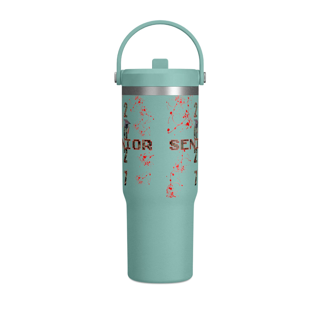 Camo/Red Splatter Camo Nomad Tumbler 32oz | Grad Collection