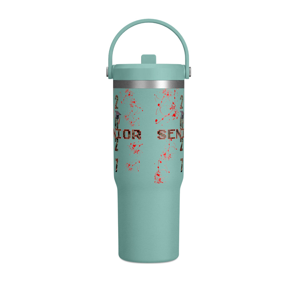 Camo/Red Splatter Camo Nomad Tumbler 32oz | Grad Collection