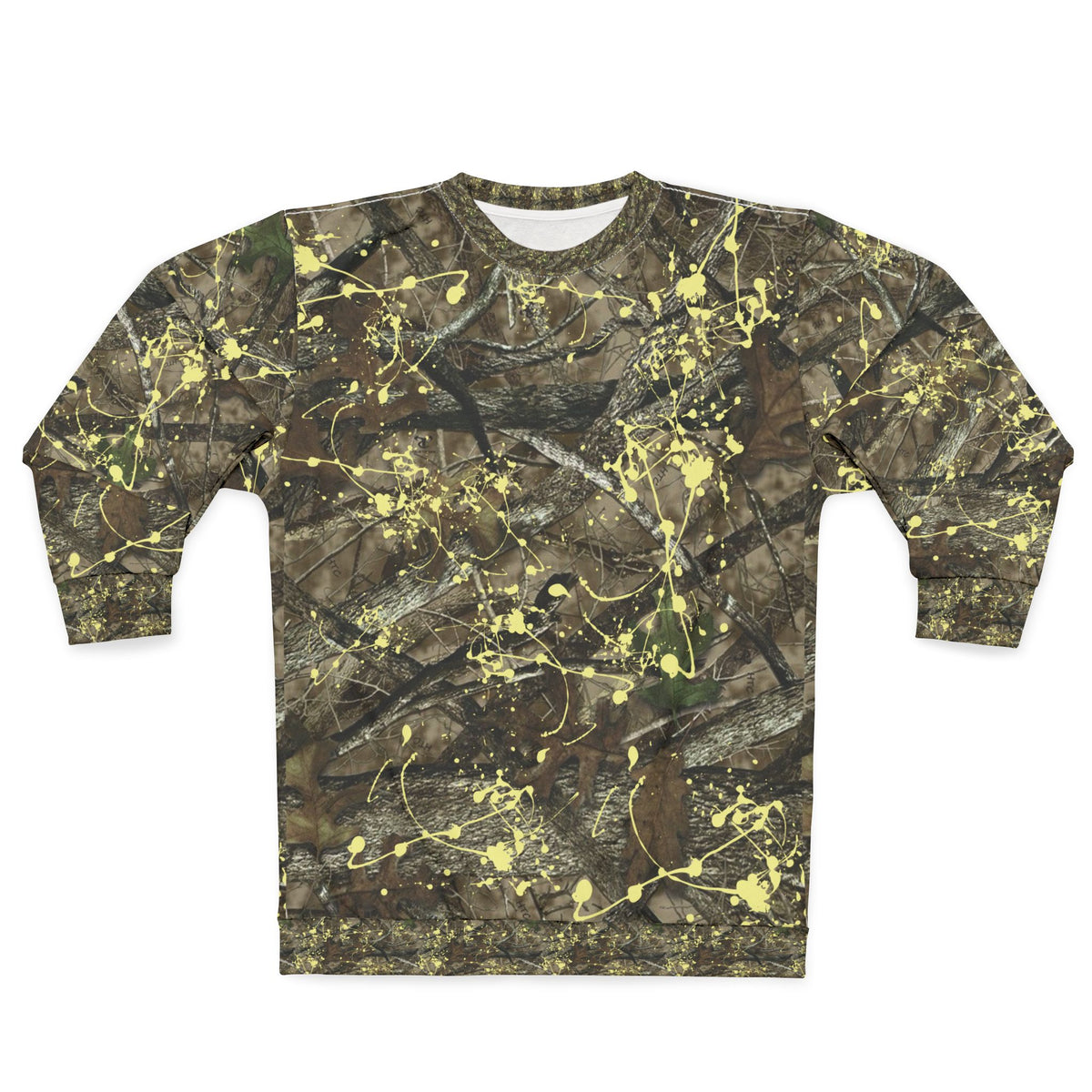 Camo/Yellow Splatter Camo Sweatshirt