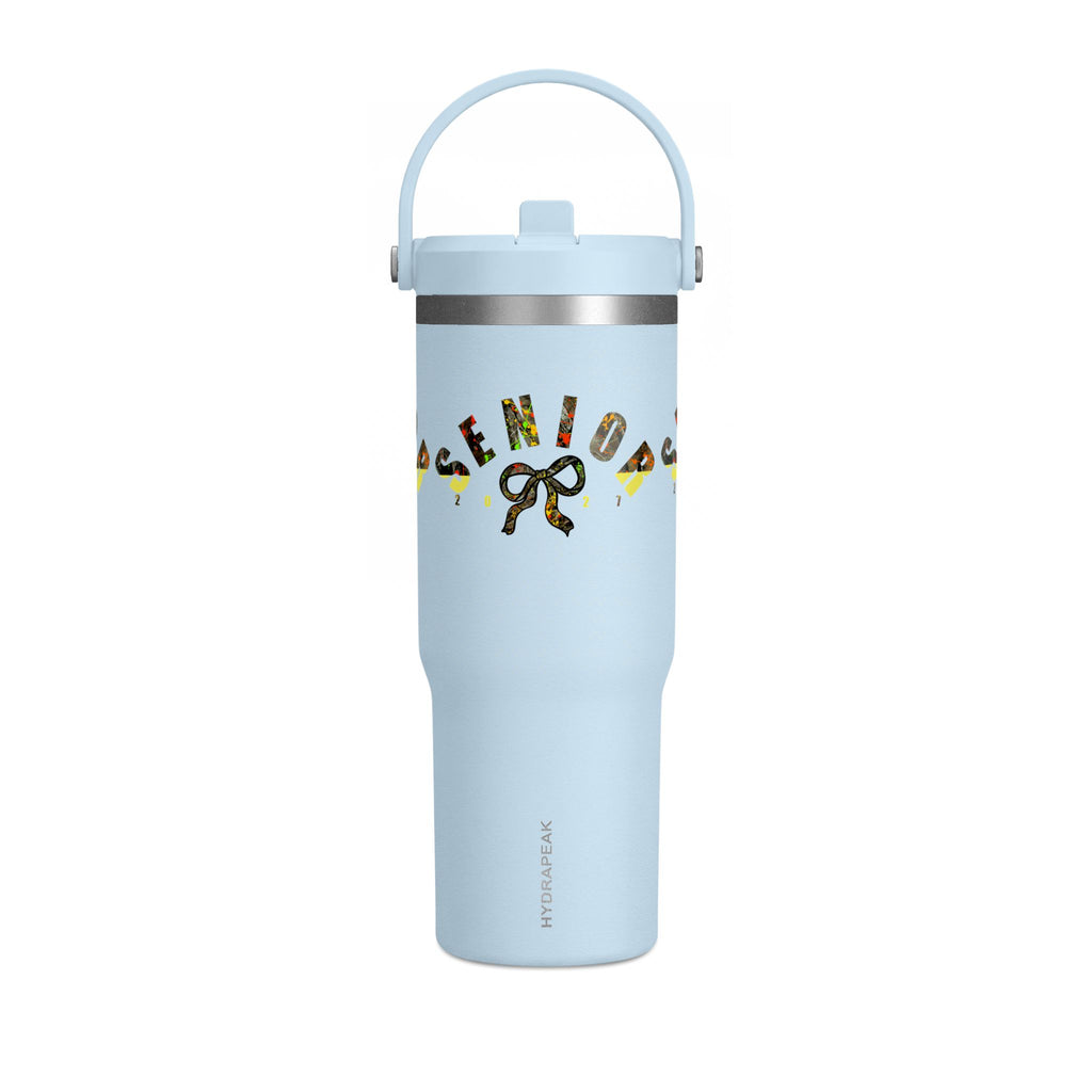Camo/Yellow Polka Dot Bow Nomad Tumbler — Grad Collection