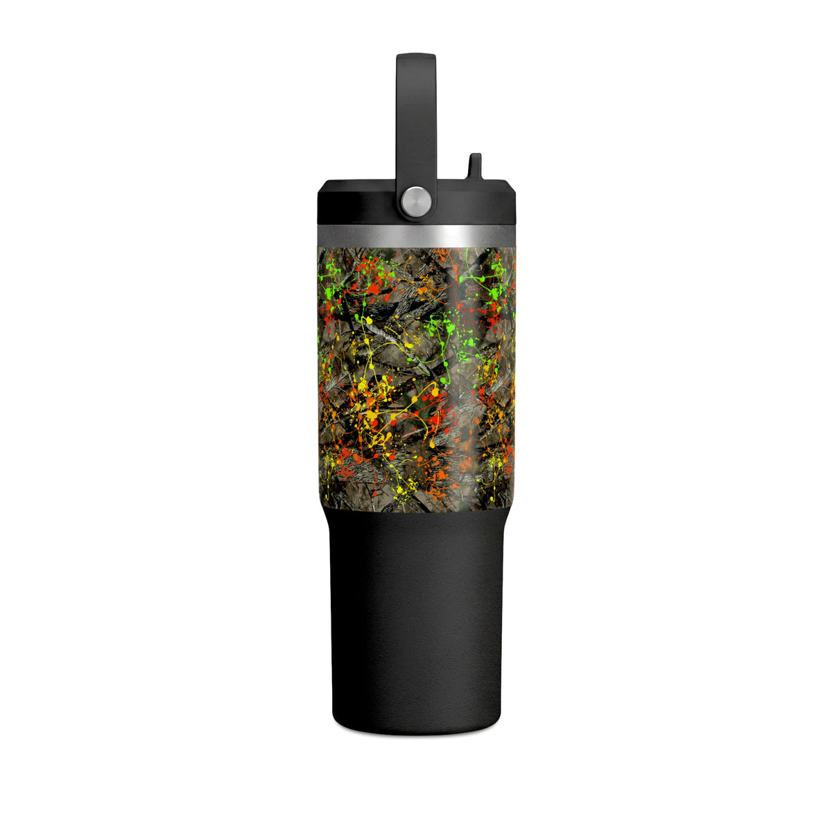 Camouflage Paint Splatter Nomad Tumbler 32oz