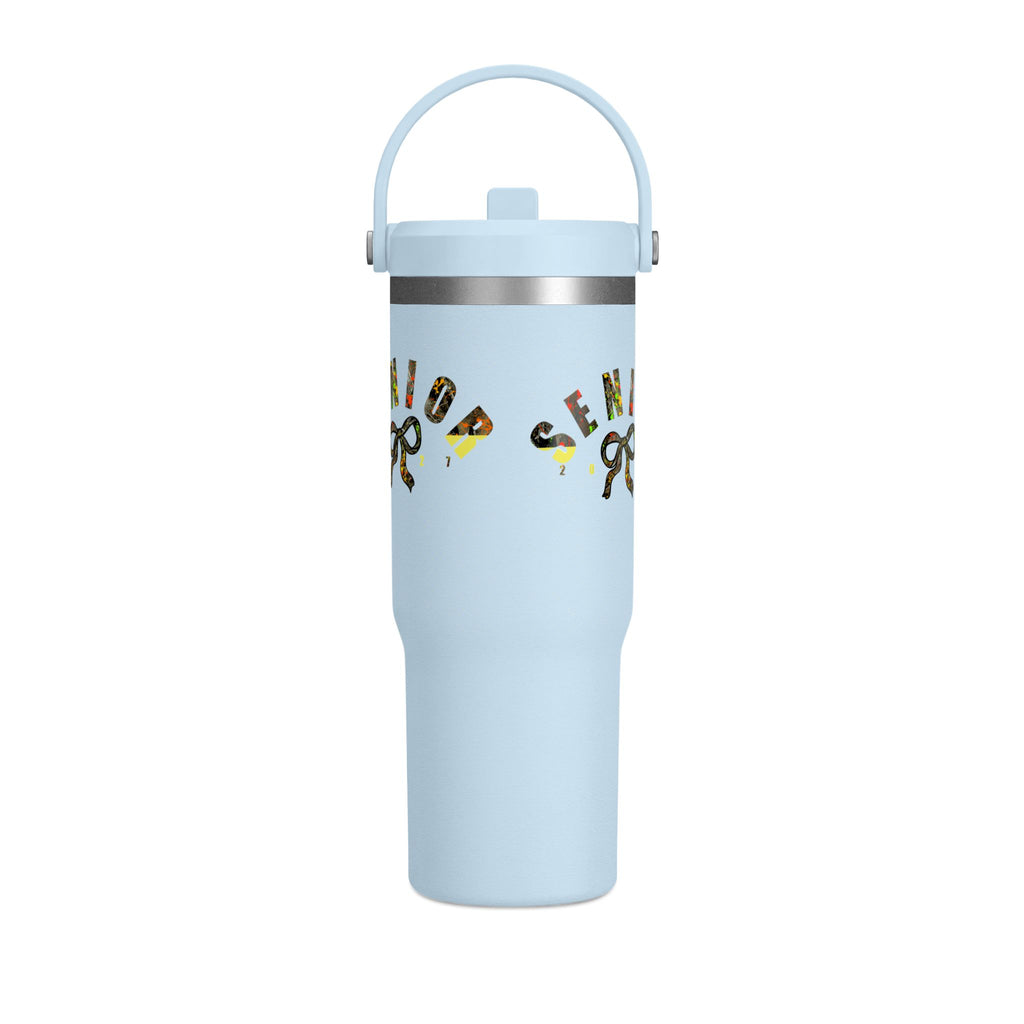 Camo/Yellow Polka Dot Bow Nomad Tumbler — Grad Collection