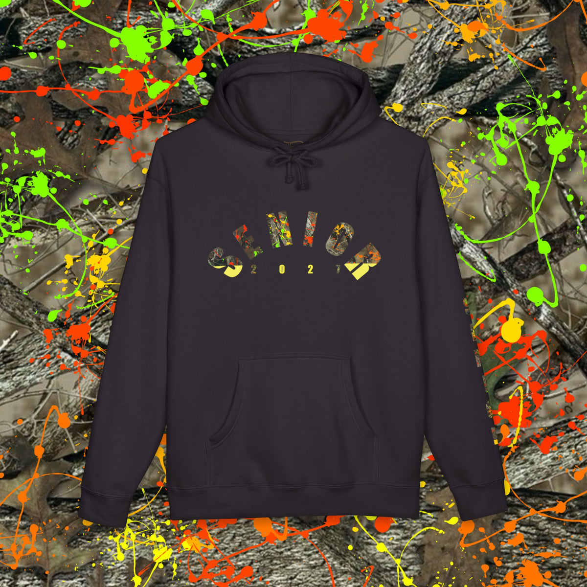Senior Camo Lettering 2027 Hoodie — Grad Collection