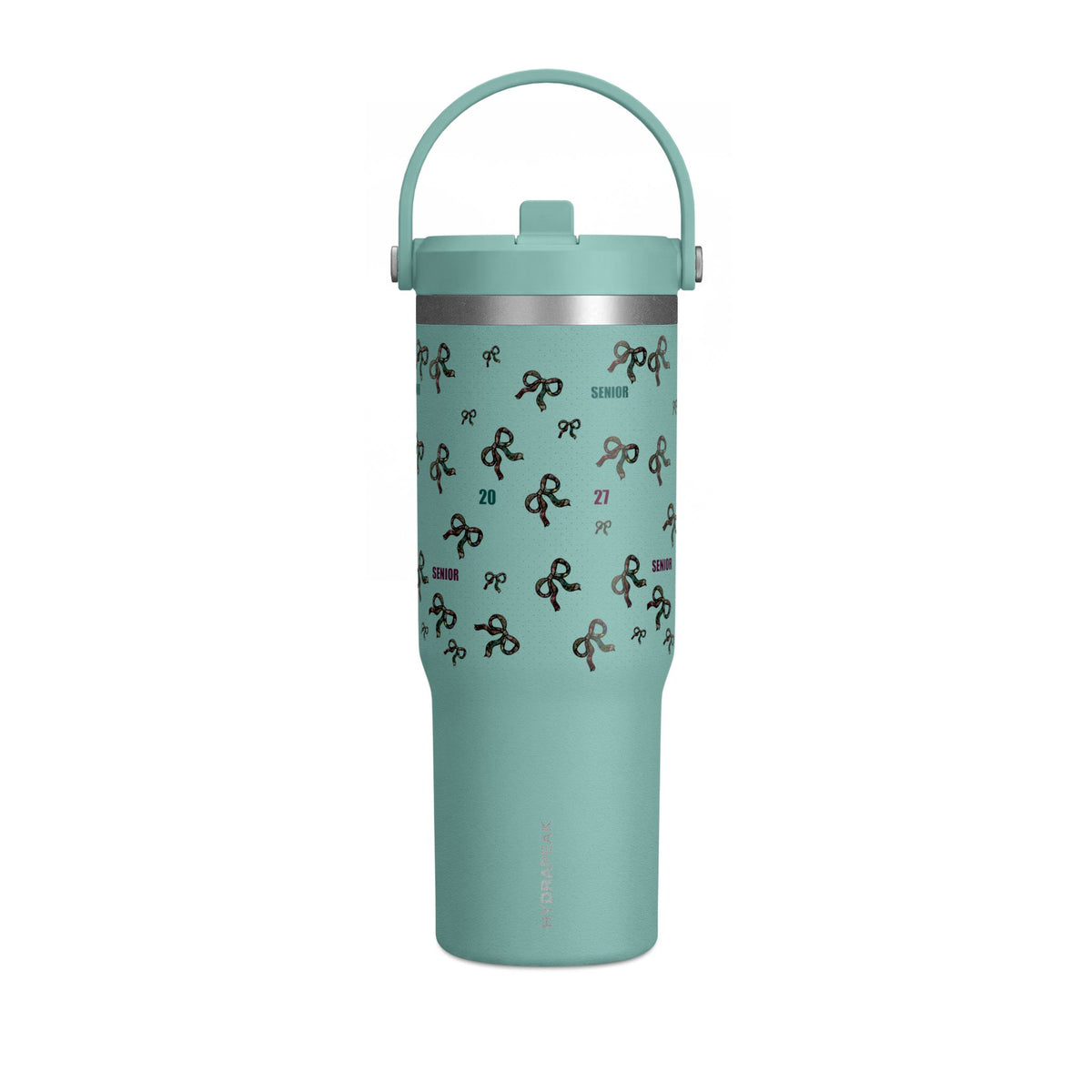 Polka Dot Bow Nomad Tumbler — Grad Collection