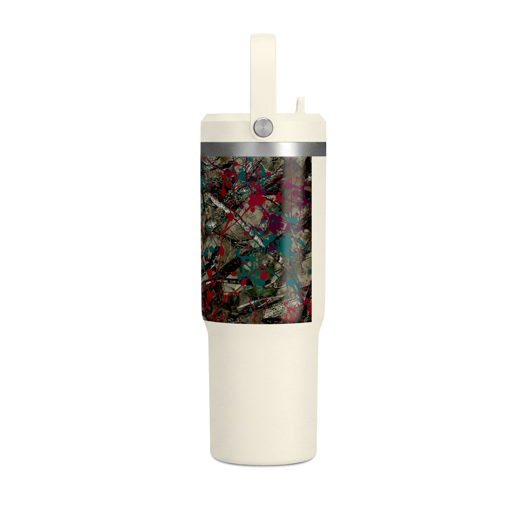 Camouflage Paint Splatter Tumbler 32oz | Grad Collection