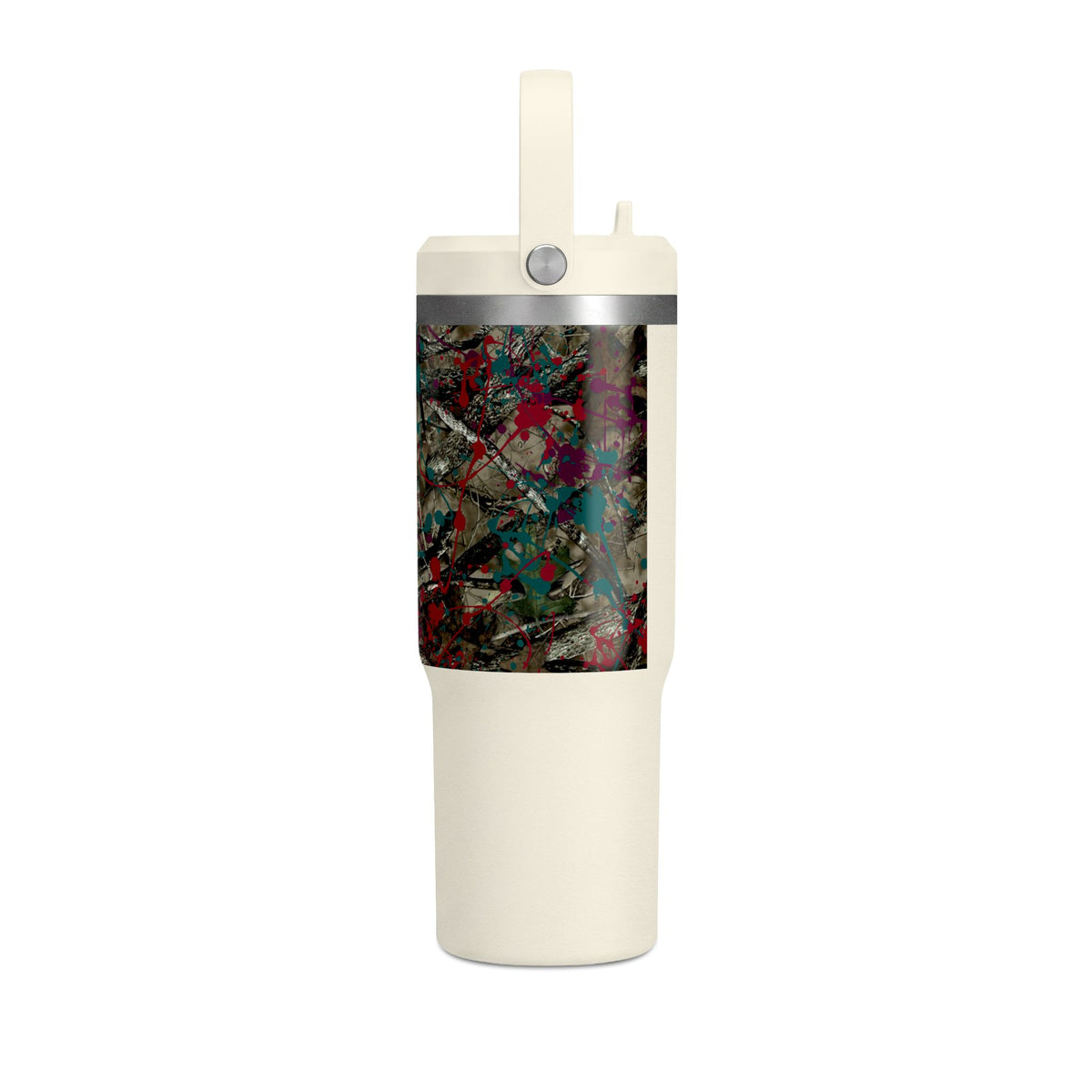 Camouflage Paint Splatter Tumbler 32oz | Grad Collection