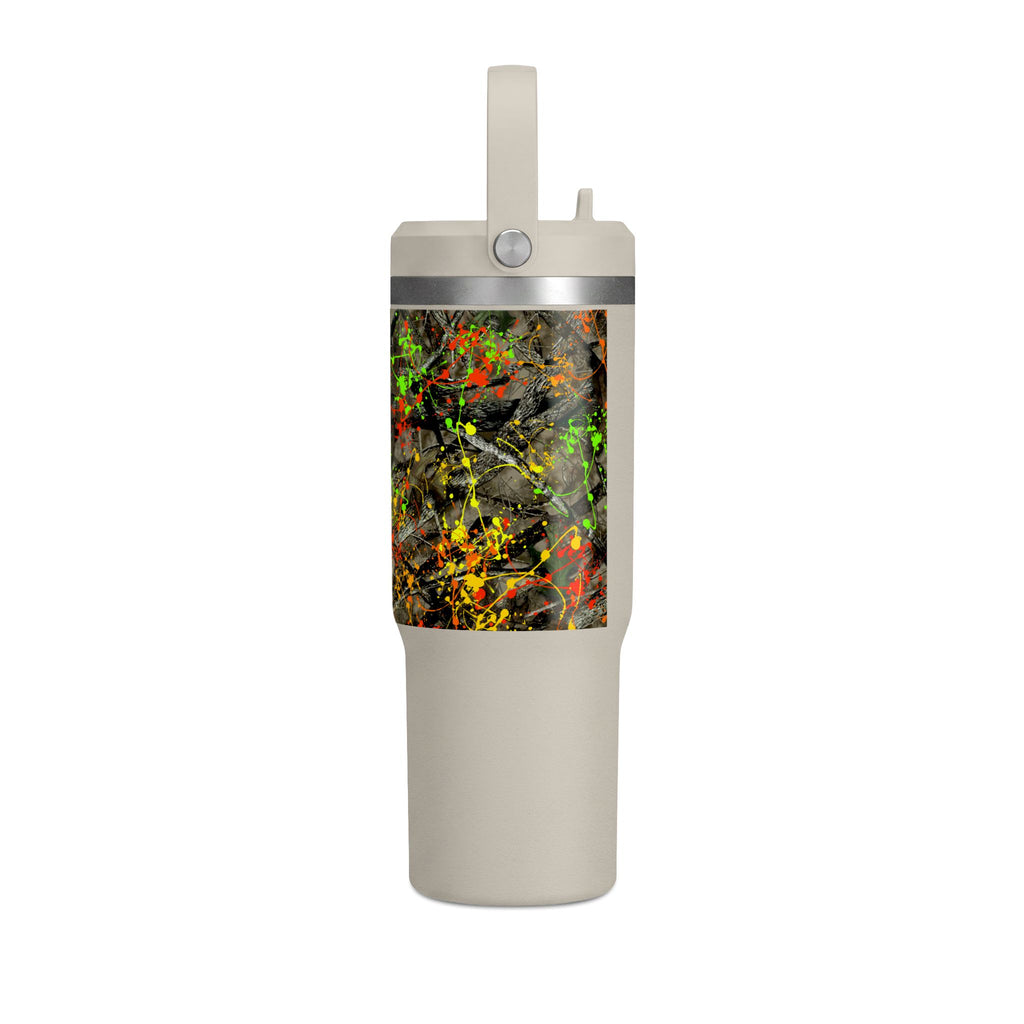 Camouflage Paint Splatter Nomad Tumbler 32oz | Grad Collection