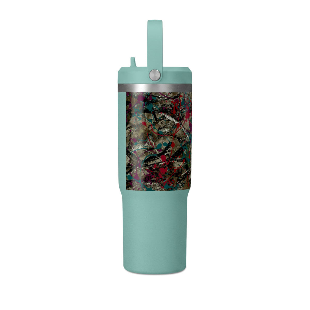 Camouflage Paint Splatter Tumbler 32oz | Grad Collection