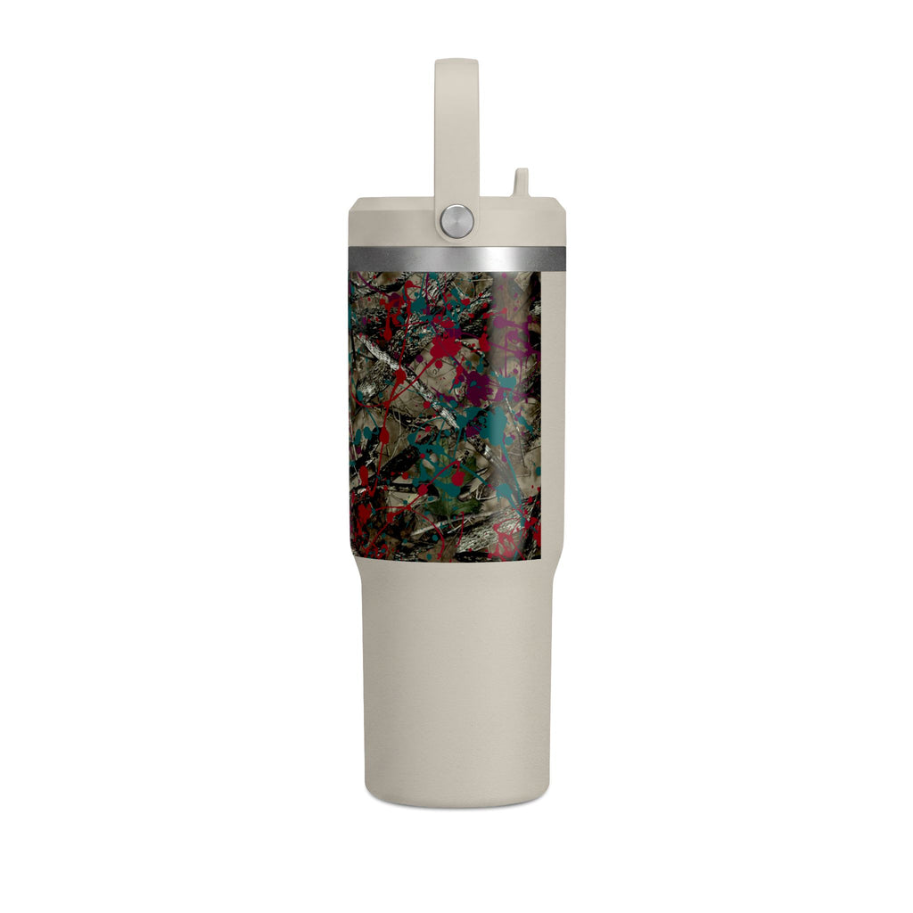 Camouflage Paint Splatter Tumbler 32oz | Grad Collection